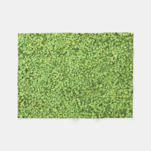 Groen plant fleece deken (Voorkant (Horizontaal))