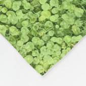 Groen plant fleece deken (Hoek)
