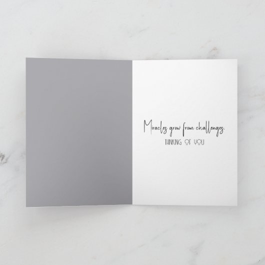 Groen Plant groeit uit een wit ei Kaart (Binnen)