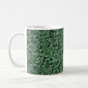 Groen plant koffiemok
