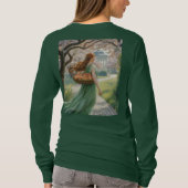 Groen Plant Lady T-shirt met lange mouwen (Achterkant)