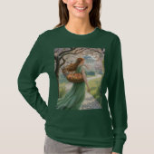 Groen Plant Lady T-shirt met lange mouwen (Voorkant)