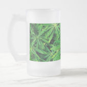 Groen plant matglas bierpul (Links)