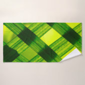 Groen plant met bladgroengras badhanddoek (Badhanddoek)