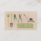 Groen Plant Moderne Logo | landschapstools Visitekaartje (Achterkant)