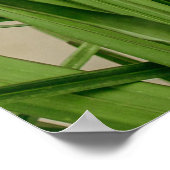 Groen plant nabij waterlichaam poster (Hoek)