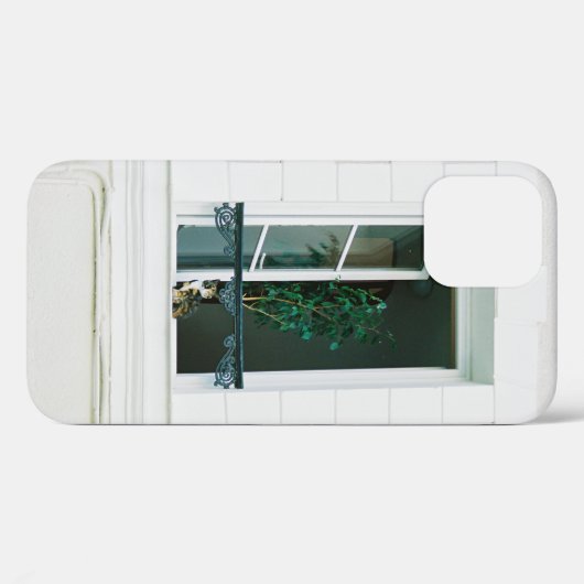 GROEN PLANT OP WITTE VENSTER Case-Mate iPhone CASE (Achterkant (horizontaal))