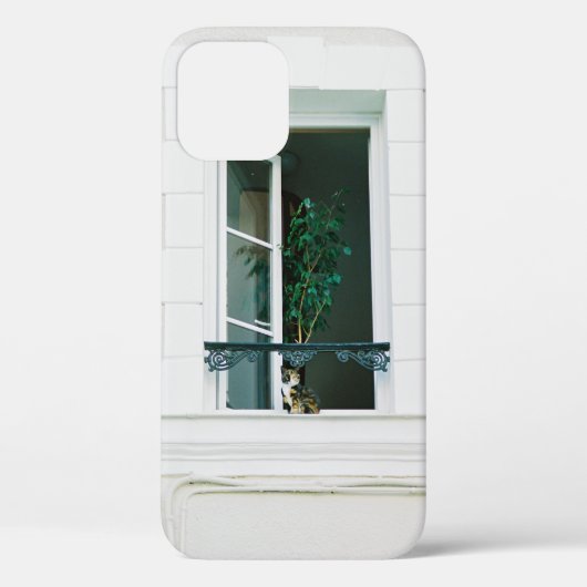 GROEN PLANT OP WITTE VENSTER Case-Mate iPhone CASE (Achterkant)