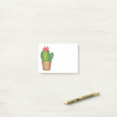 Groen Plant Prickly Cactus Flower Garden Post-it® Notes (Op bureau)