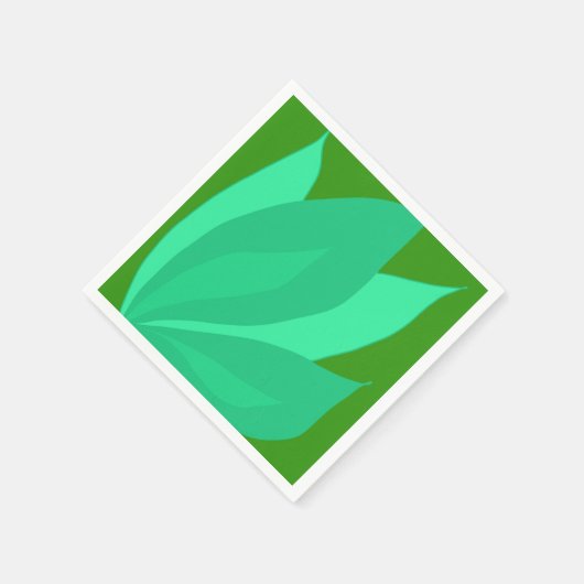 Groen Plant Servet (Hoek)