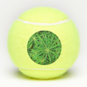 Groen plant tennisballen (Achterkant)
