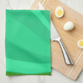 Groen Plant Theedoek (Quarter Fold)