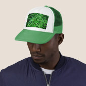 Groen plant trucker pet (In situ)