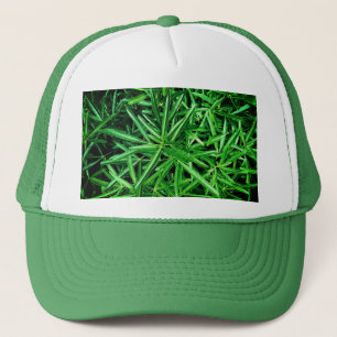 Groen plant trucker pet