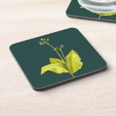 Groen Plant Wilde knoflook Botanisch Bier Onderzetter (Linkerzijde)