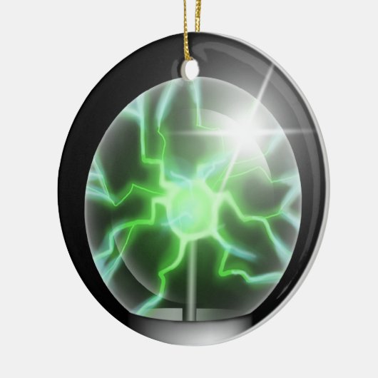 Groen plastic balkkaneelversieel keramisch ornament (Links)