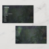 Groen plastic visitekaartje (Voorkant / Achterkant)