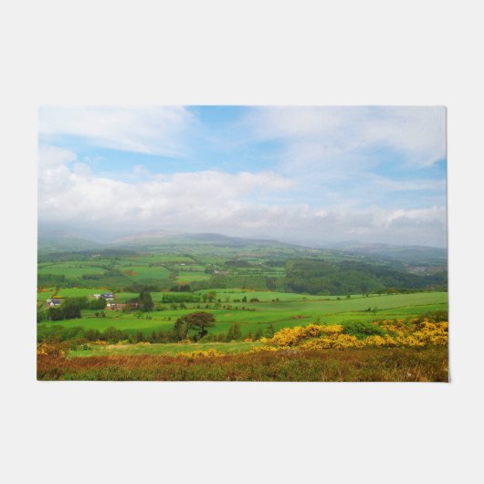 Groen platteland deurmat (Voorkant)