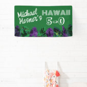Groen, Plum Hawaii 5-0 50ste verjaardagsfeestje Spandoek (Insitu)