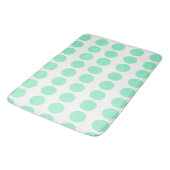Groen poka Dots Design Badmat (Gekanteld)