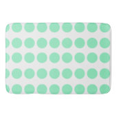 Groen poka Dots Design Badmat (Voorkant)