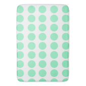 Groen poka Dots Design Badmat (Voorkant Verticaal)