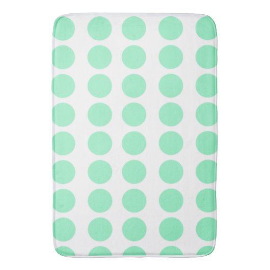 Groen poka Dots Design Badmat (Voorkant Verticaal)