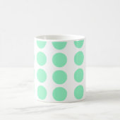 Groen poka Dots Design Koffiemok (Center)