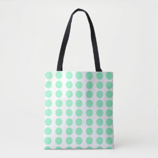 Groen poka Dots Design Tote Bag