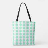 Groen poka Dots Design Tote Bag (Achterkant)