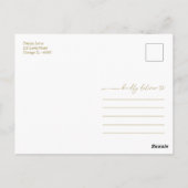 Groen Pomp Verlovingsfeest Bedankt Briefkaart (Achterkant)