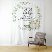 Groen Pompoen Herfst Baby shower Achtergrond Wandkleed (In situ)