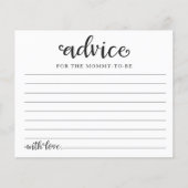 Groen Pompoen Herfst Baby shower Advies Kaarten (Voorkant)