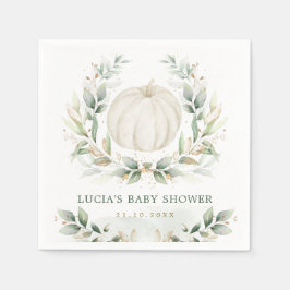 Groen Pompoen Herfst Herfst Paren Baby shower Servet