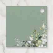 Groen Pompoen Herfst Vrijgezellenfeest Favor Gift Bedankjes Labels (Achterkant)