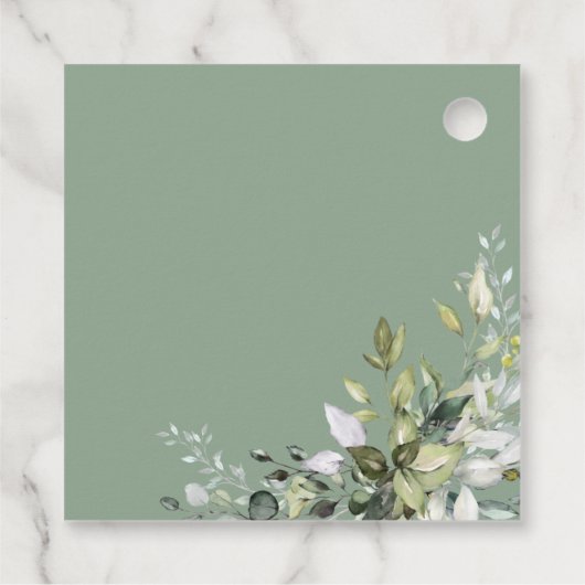 Groen Pompoen Herfst Vrijgezellenfeest Favor Gift  Bedankjes Labels (Achterkant)