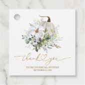 Groen Pompoen Herfst Vrijgezellenfeest Favor Gift Bedankjes Labels (Voorkant)