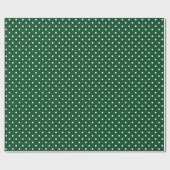 Groen poodots wrapppapier cadeaupapier (Vlak)