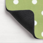 Groen pooldot ontwerp muismat (Hoek)