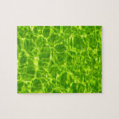 Groen poolwaterpatronen Neon Colorful Bright Legpuzzel (Horizontaal)