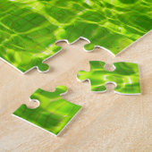 Groen poolwaterpatronen Neon Colorful Bright Legpuzzel (Zijkant)