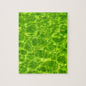 Groen poolwaterpatronen Neon Colorful Bright Legpuzzel (Verticaal)