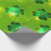 Groen Popular St Patrick's Day Clover Collectie Cadeaupapier (Hoek)