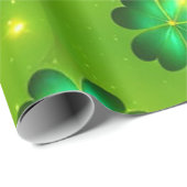 Groen Popular St Patrick's Day Clover Collectie Cadeaupapier (Rol Hoek)