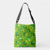 Groen Popular St Patrick's Day Clover Collectie Crossbody Tas (Voorkant)