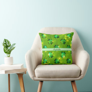 Groen Popular St Patrick's Day Clover Collectie Kussen