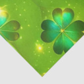 Groen Popular St Patrick's Day Clover Collectie Tissuepapier (Detail)