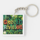"Groen potentieel ontwaken" Sleutelhanger (Achterkant)