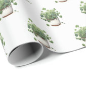 Groen Potten Plant Cadeaupapier (Rol Hoek)
