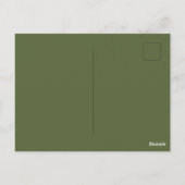 Groen Prettig Kerstfeest Script Briefkaart (Achterkant)